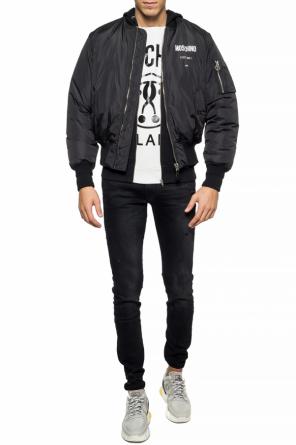 Insulated 'bomber' jacket with a printed logo, zdjęcie 2 Insulated 'bomber' jacket with a printed logo od Moschino